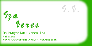 iza veres business card